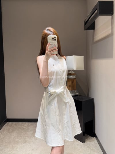 小馬刺繡綁帶連身裙2
