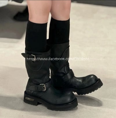 巴黎世家機車靴/馬丁靴4