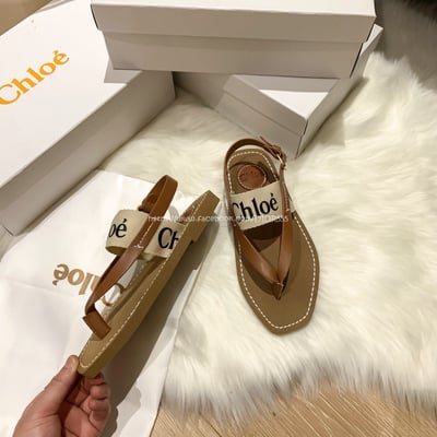 Chloe 交叉編織羅馬涼鞋9