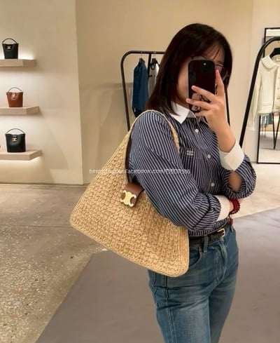 CELINE 草編托特包4