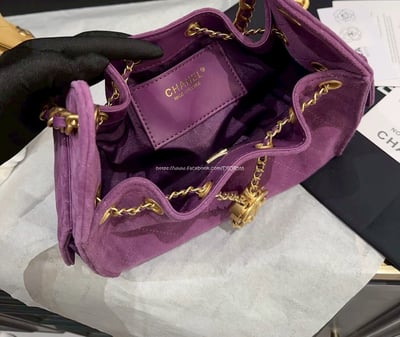 小香mini麂皮抽繩水桶包12