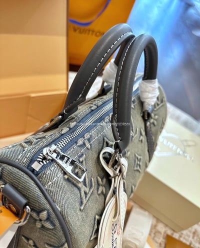 Lv 牛仔keepall 枕頭包8