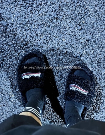 巴黎世家毛毛拖鞋13