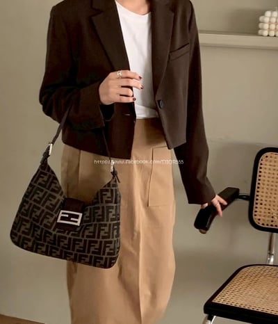 Fendi zucca 老花牛角包3