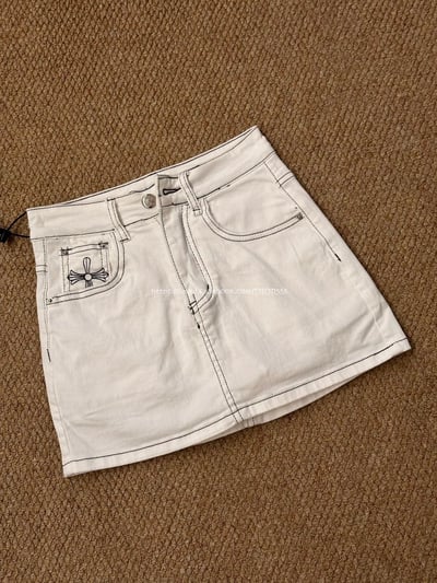 克羅心十字架牛仔褲裙11