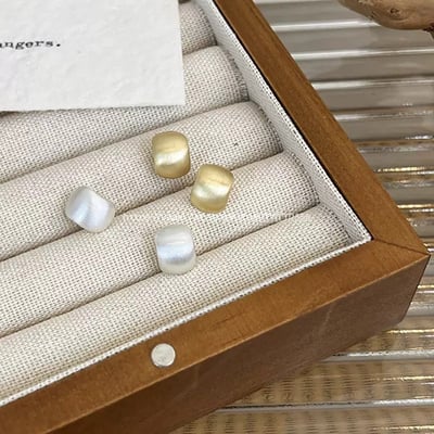 霧面耳環(改耳夾款)6