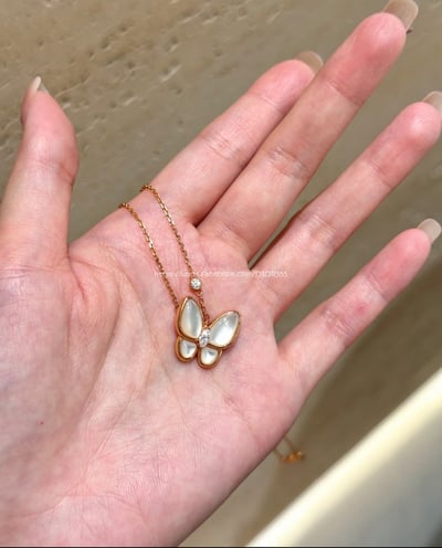 𝑉𝑎𝑛 𝑐𝑙𝑒𝑒𝑓 & 𝐴𝑟𝑝𝑒𝑙𝑠 滿鑽蝴蝶項鍊2