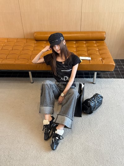 AW釘鑽卷邊牛仔褲4