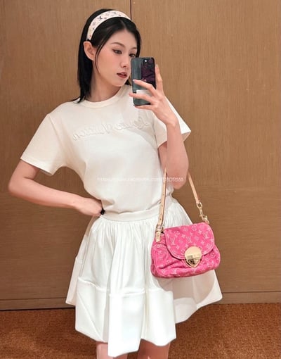 Lv Sunset牛仔元寶腋下包 3