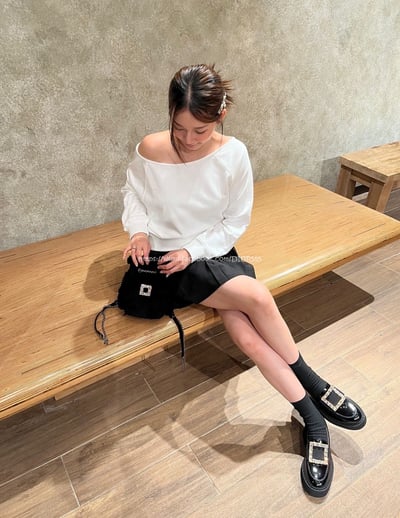 Rv厚底方扣樂福鞋6