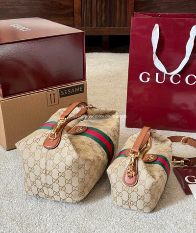 Gucci Vanity 老花飯盒包13