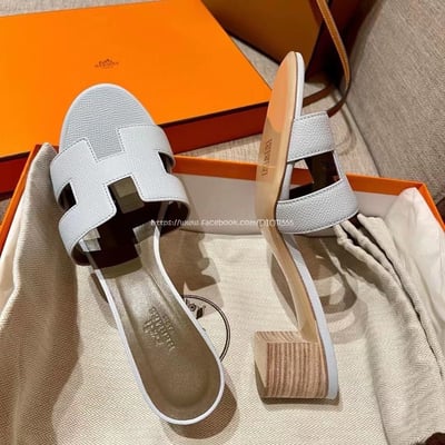 愛馬仕粗跟拖鞋16