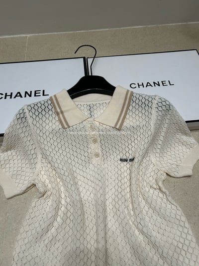 Miumiu字母小鏤空上衣 10