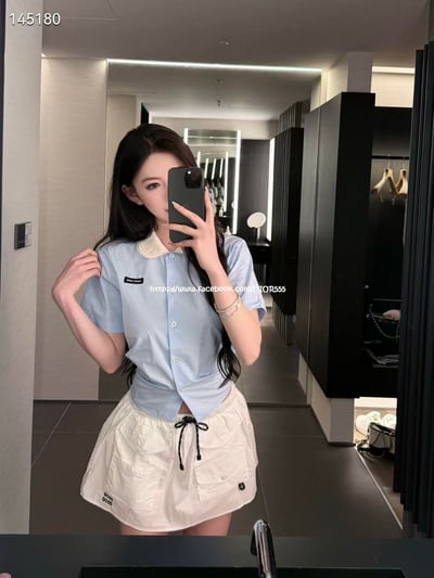 miumiu海鹽藍襯衫2