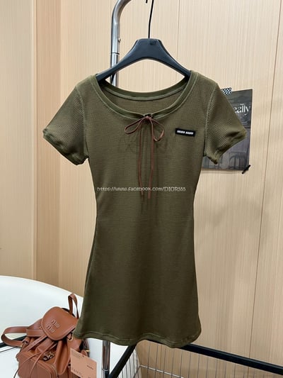 MIUMIU橄欖綠連身裙7
