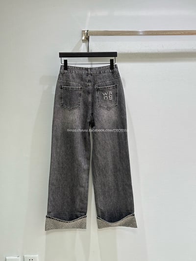 AW釘鑽卷邊牛仔褲9