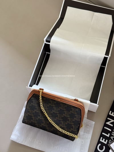 celine老花貝殼包1