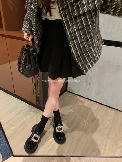 Rv厚底方扣樂福鞋3