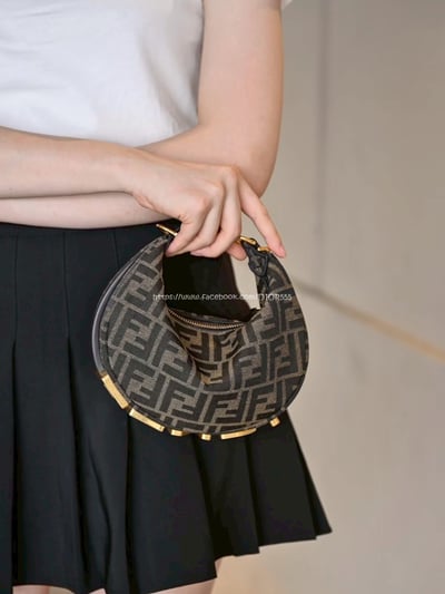Fendi graphy半月包8