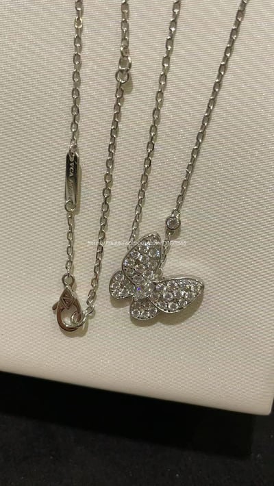 𝑉𝑎𝑛 𝑐𝑙𝑒𝑒𝑓 & 𝐴𝑟𝑝𝑒𝑙𝑠 滿鑽蝴蝶項鍊7