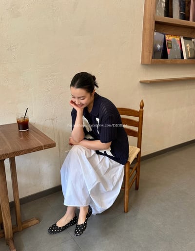 蝴蝶結針織短袖上衣5