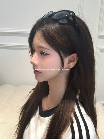 克羅心無鑽款十字花耳環2