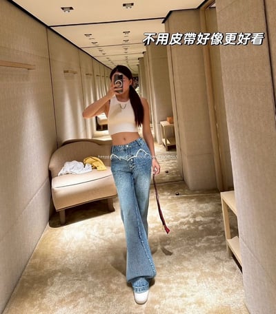 LV牛仔直筒褲 6