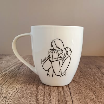 【客製化似顏繪】你也可以變網美＿大杯3