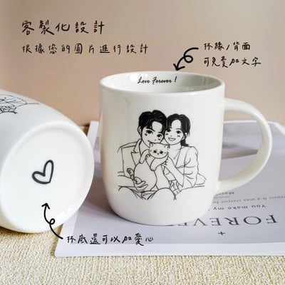 【客製】柔線時光_碰碰杯/附贈手機桌布2