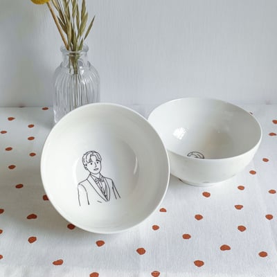 【客製化似顏繪】豆豆眼頭像_金鐘碗4