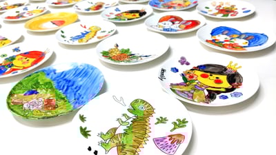 【體驗】台中釉上彩初體驗/鯨魚2