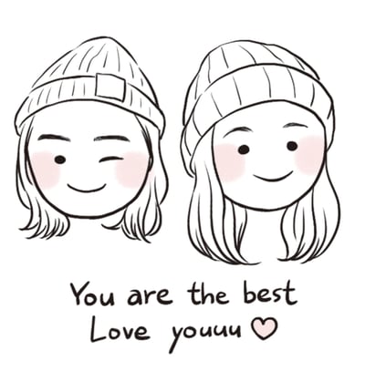 【客製化似顏繪】Ｑ版小頭_手機桌布6