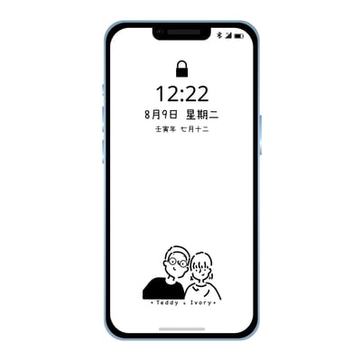 【客製】簡約萌萌頭像＿磨砂杯_附贈手機桌布7