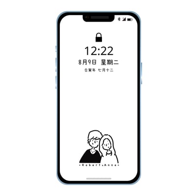 【客製】簡約萌萌頭像＿磨砂杯_附贈手機桌布8