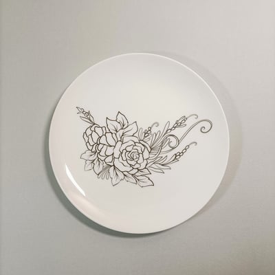 【體驗】台中釉上彩初體驗/玫瑰花1