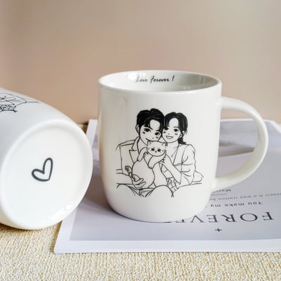 【客製】柔線時光_碰碰杯/附贈手機桌布10