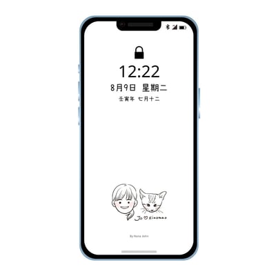 【客製化似顏繪】Ｑ版小頭_手機桌布3