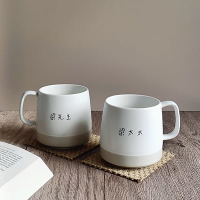 【客製】簡約萌萌頭像＿磨砂杯_附贈手機桌布3