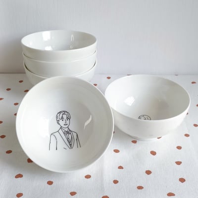 【客製化似顏繪】豆豆眼頭像_金鐘碗1