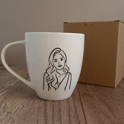 【客製化似顏繪】你也可以變網美＿大杯4