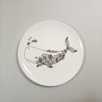 【體驗】台中釉上彩初體驗/鯨魚1