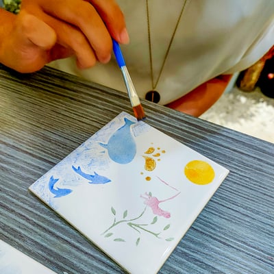 【體驗】台中磁磚隔熱墊拓印初體驗4