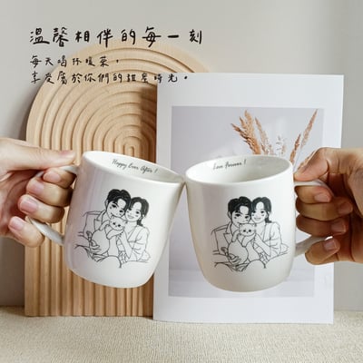 【客製】柔線時光_碰碰杯/附贈手機桌布3