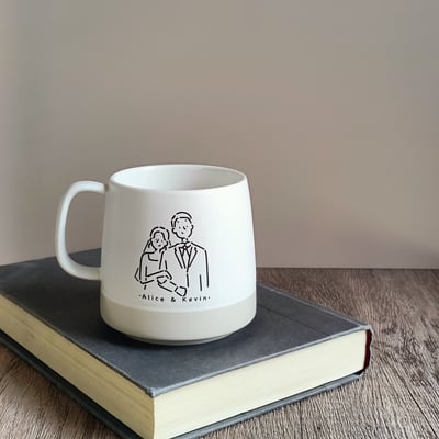 【客製】簡約萌萌頭像＿磨砂杯_附贈手機桌布4