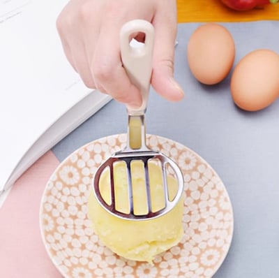 日本進口ECHO馬鈴薯壓泥器不鏽鋼薯泥按壓器小號輔食果泥研磨搗碎器2