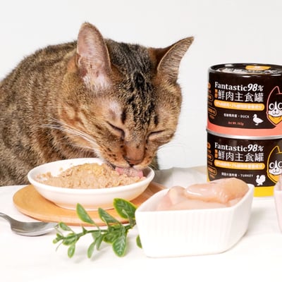 DogCatStar 汪喵星球 貓用 FANTASTIC 98% 鮮肉無膠主食罐 80g&165g5