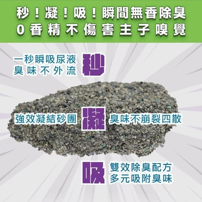 整箱免運| 臭味滾無香除臭瞬吸礦砂4kg5
