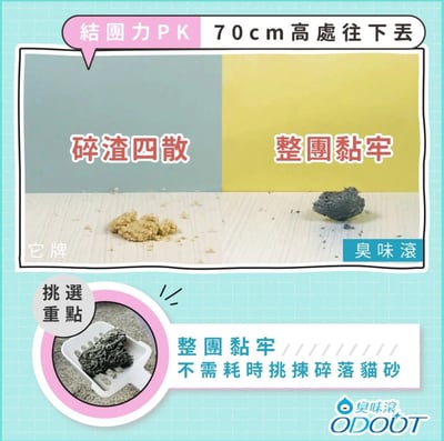 整箱免運| 臭味滾豆腐砂 100%除臭・潔癖家庭專用5