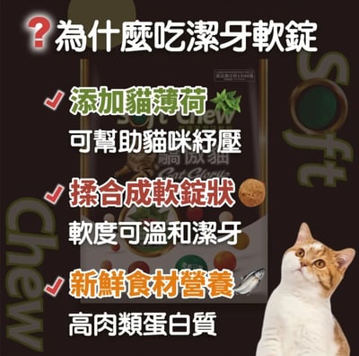 Cat Glory 驕傲貓 貓薄荷潔牙軟錠 30g3