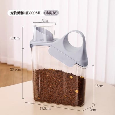 密封手持貓糧飼料桶 儲糧桶 零食桶8